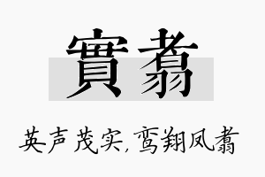 实翥名字的寓意及含义