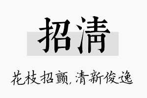 招清名字的寓意及含义