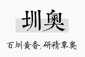 圳奥名字的寓意及含义