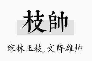 枝帅名字的寓意及含义