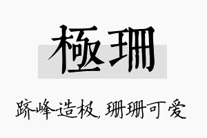 极珊名字的寓意及含义