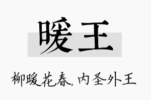 暖王名字的寓意及含义