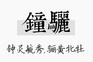 钟骊名字的寓意及含义