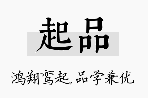 起品名字的寓意及含义