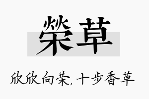 荣草名字的寓意及含义