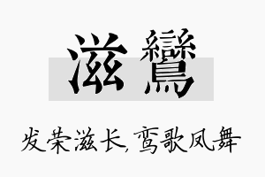 滋鸾名字的寓意及含义