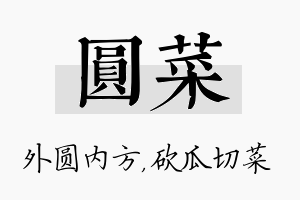 圆菜名字的寓意及含义