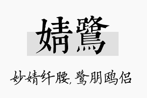 婧鹭名字的寓意及含义