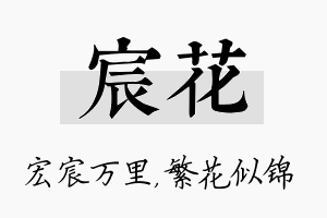 宸花名字的寓意及含义