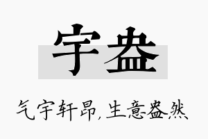 宇盎名字的寓意及含义