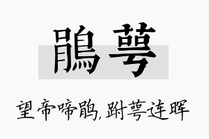 鹃萼名字的寓意及含义