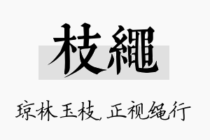 枝绳名字的寓意及含义