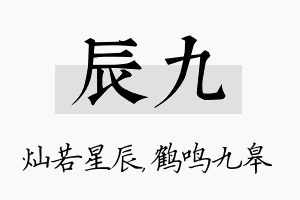 辰九名字的寓意及含义