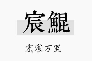 宸鯤名字的寓意及含义