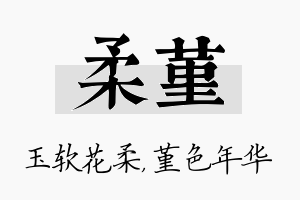 柔堇名字的寓意及含义