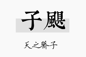 子飓名字的寓意及含义