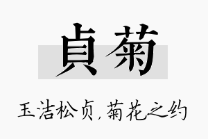 贞菊名字的寓意及含义