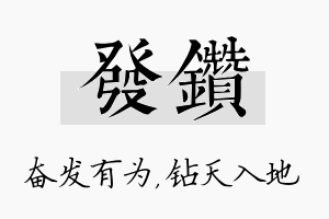 发钻名字的寓意及含义