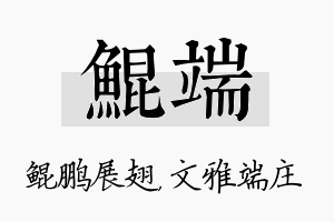 鲲端名字的寓意及含义