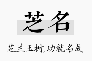 芝名名字的寓意及含义