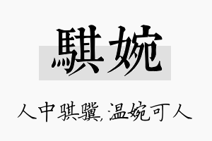 骐婉名字的寓意及含义