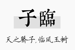 子临名字的寓意及含义