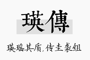 瑛传名字的寓意及含义