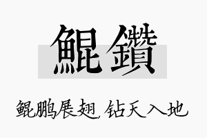 鲲钻名字的寓意及含义