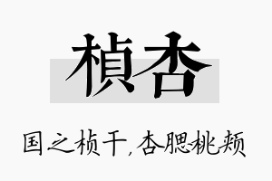 桢杏名字的寓意及含义