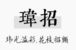 玮招名字的寓意及含义