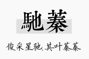 驰蓁名字的寓意及含义