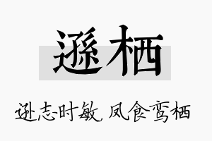 逊栖名字的寓意及含义