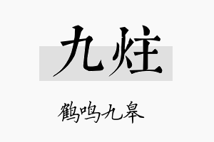 九炷名字的寓意及含义