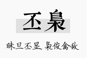 丕枭名字的寓意及含义