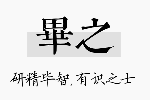 毕之名字的寓意及含义