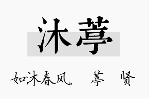 沐葶名字的寓意及含义