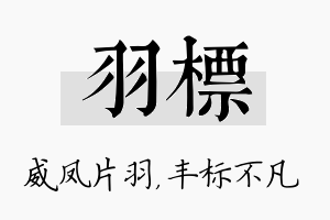 羽标名字的寓意及含义