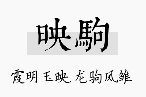 映驹名字的寓意及含义