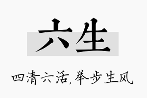 六生名字的寓意及含义