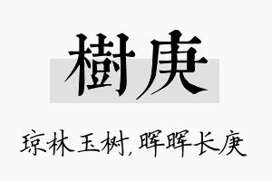 树庚名字的寓意及含义