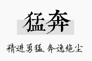 猛奔名字的寓意及含义