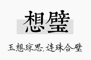 想璧名字的寓意及含义