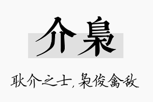 介枭名字的寓意及含义