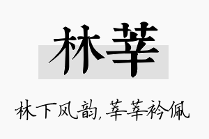 林莘名字的寓意及含义