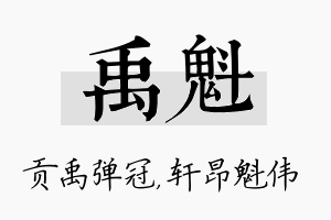 禹魁名字的寓意及含义