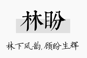 林盼名字的寓意及含义