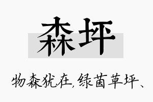 森坪名字的寓意及含义