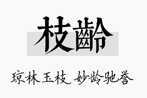 枝龄名字的寓意及含义