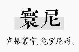 寰尼名字的寓意及含义