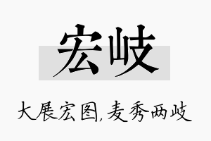 宏岐名字的寓意及含义